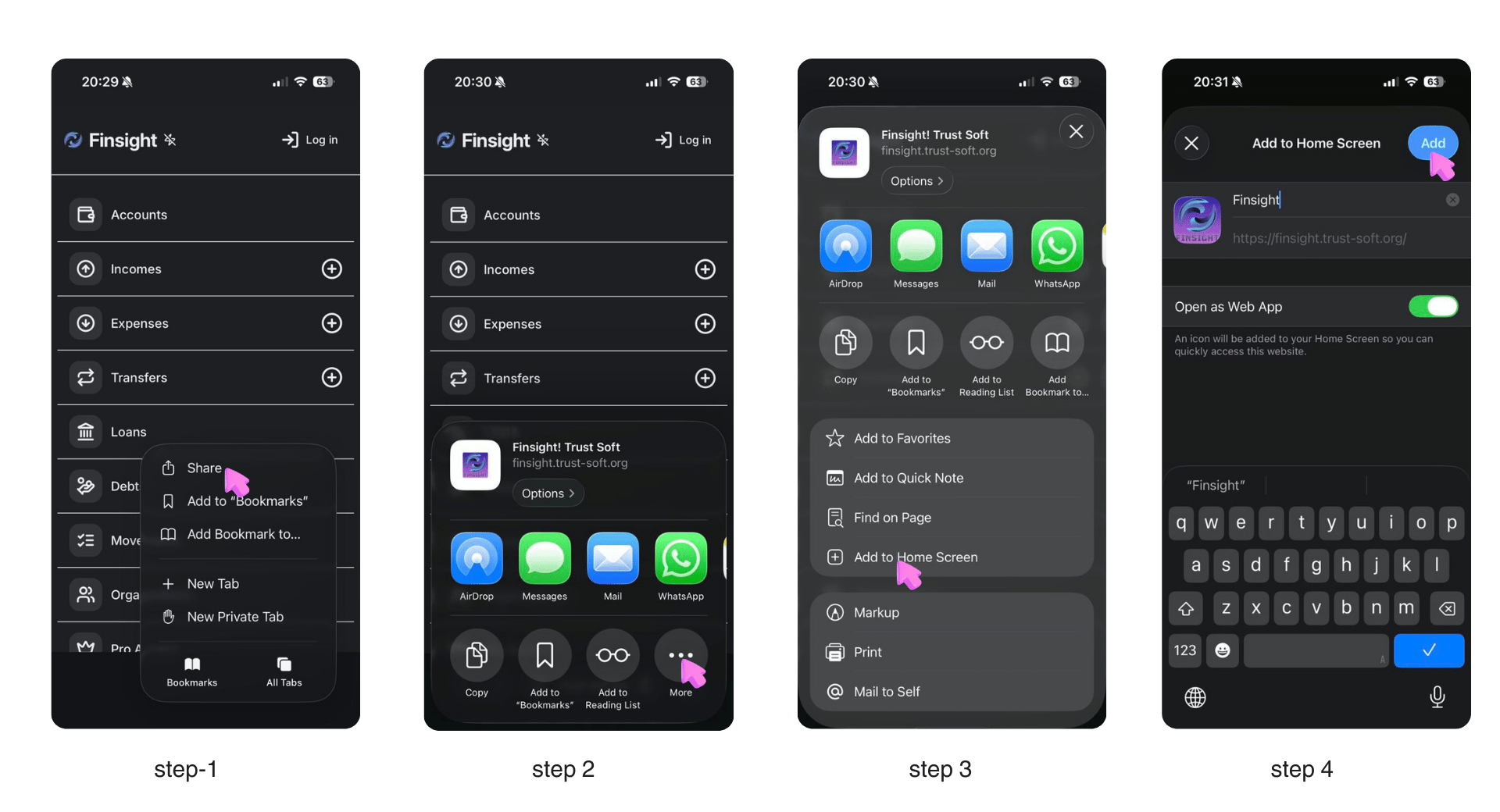 Finsight iOS install guide